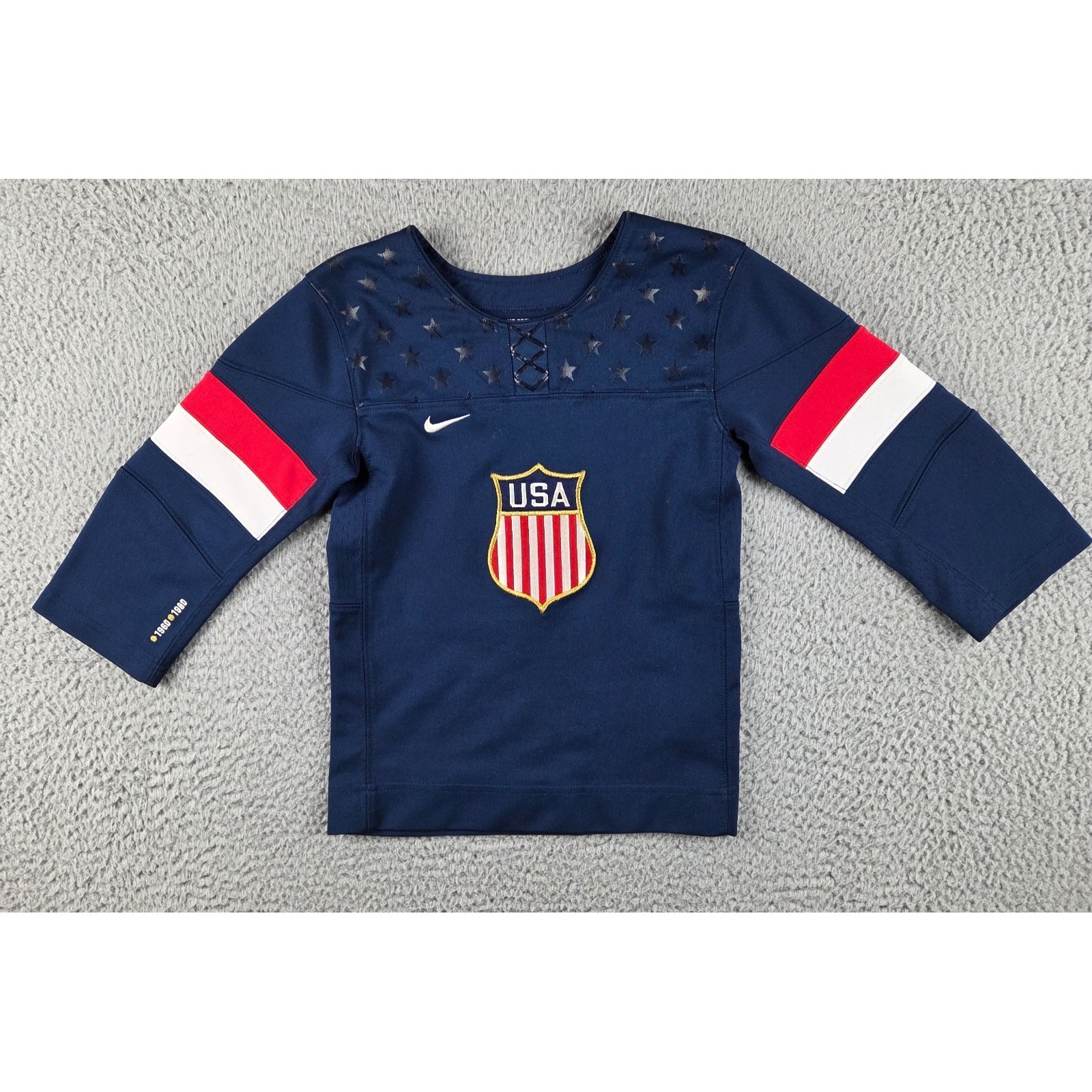 Team Usa Nike Iihf Olympic United States Hockey Jersey Kids Toddler Boys Size 3t